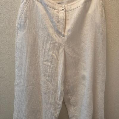 Charter Club White Linen Pants