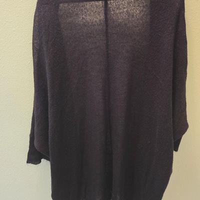 Black Light Weight Open Front Sweater