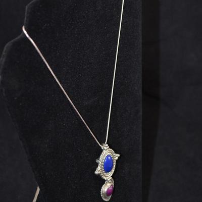 Sterling Heart Brooch/Pendant w/ 925 Snake Chain 18”, 28.8g