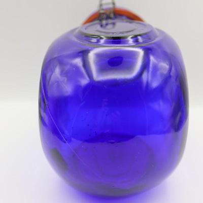 Cobalt Blue Glass Jar - The General Store Marysville. KS