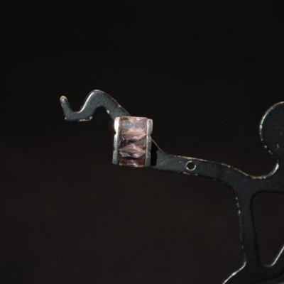 925 Sterling Earrings w/ Amethyst, 2.1g