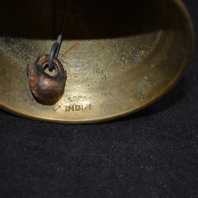Vintage Brass Bell Candleholders, INDIA 4.25” Tall