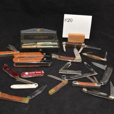 Lot of Pocket Knives, Utility Tools