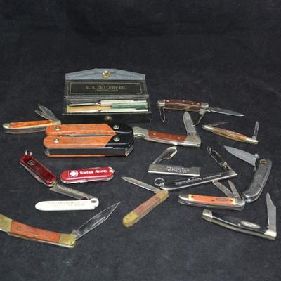 Lot of Pocket Knives, Utility Tools