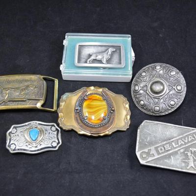 Lot of Vintage Belt Buckles
