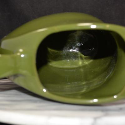 MCM Forest Green HALL POTTERY Retro Pitcher 9’5”x9.25”x4.5”