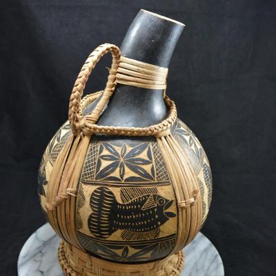 Ten Thousand Villages Carved & Bound Gourd, Cameroon