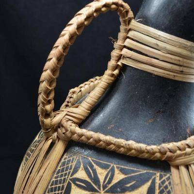 Ten Thousand Villages Carved & Bound Gourd, Cameroon