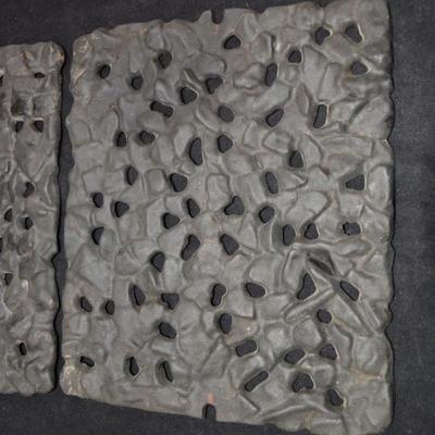 Vintage JENN AIR Cast Iron Lava Rock Grates, No Handles