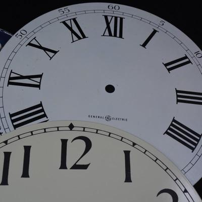 Lot of Clock Faces 10”- 7.5”