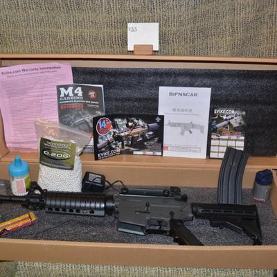 M4 Carbine Electric AIR SOFT Rifle, Untested, w/ Accessories
