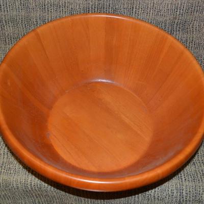 Natural Hardwood 18” Salad Bowl w/ Tripod, Serving Utensils