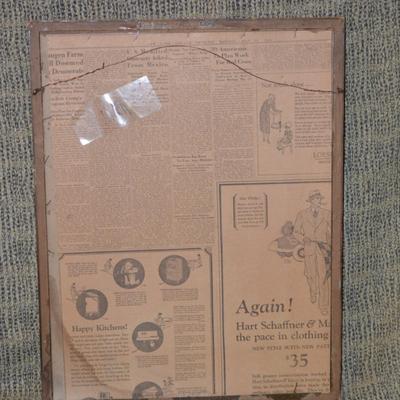 Framed & Matted Vintage Signed Lithograph 20.75”x16.25”