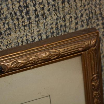 Framed & Matted Vintage Signed Lithograph 20.75”x16.25”