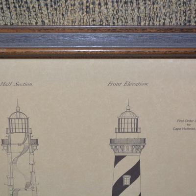 Framed First Order L.H. for Cape Hatteras N.C. Print