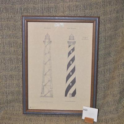 Framed First Order L.H. for Cape Hatteras N.C. Print