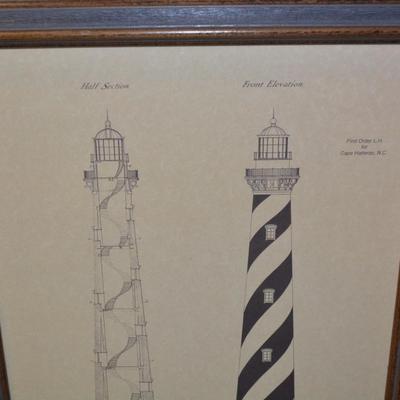 Framed First Order L.H. for Cape Hatteras N.C. Print