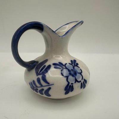 Vintage Delft Blue Hand Painted Pitchers