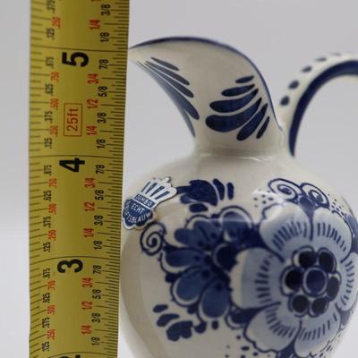 Vintage Delft Blue Hand Painted Pitchers