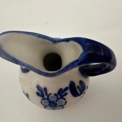 Vintage Delft Blue Hand Painted Pitchers
