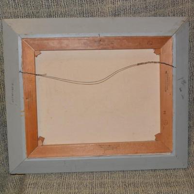1968 Original Still Life Painting in Heavy Ornate Wood Frame