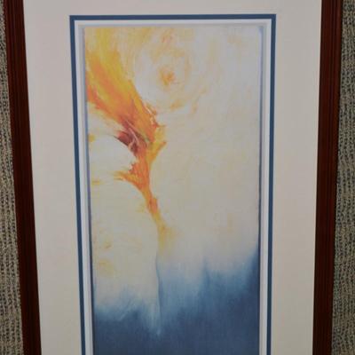 Framed & Matted Shekinah Print 199/250 Signed Esther Kniss ‘49 Augsburger