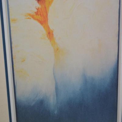 Framed & Matted Shekinah Print 199/250 Signed Esther Kniss ‘49 Augsburger