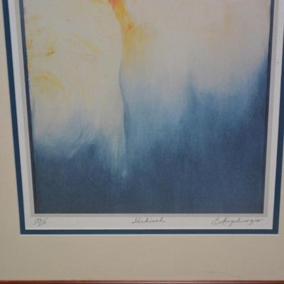 Framed & Matted Shekinah Print 199/250 Signed Esther Kniss ‘49 Augsburger