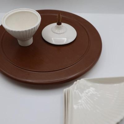 Whittier Potteries Lazy Susan Relish Dish