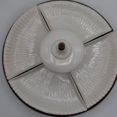 Whittier Potteries Lazy Susan Relish Dish