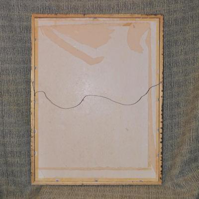 Beautiful Framed & Matted Portrait Art Signed Hougort 30.25”x23.5”
