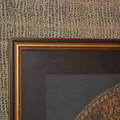 Framed & Matted Oxford John and Mary Rixman Wall Hanging 28.5”x25”