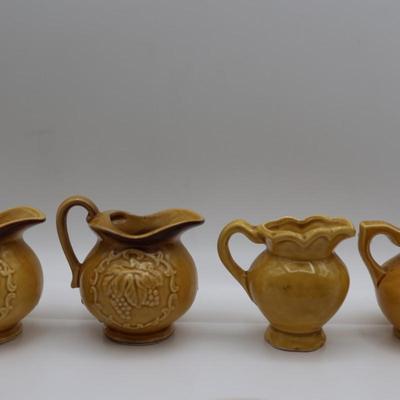 Vintage Mini Collectible Ceramic Pitcher & Saucer Sets