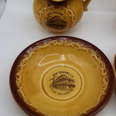 Vintage Mini Collectible Ceramic Pitcher & Saucer Sets
