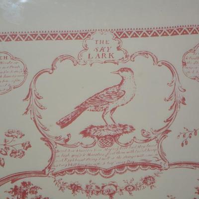 “The Aviary or Bird Fancyers Recreation” Gold Framed Art Piece 31”x27.5”
