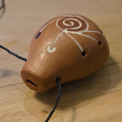 Native American Pottery Terracotta Ocarina Instrument