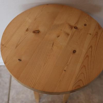 Raw Wooden Side Table