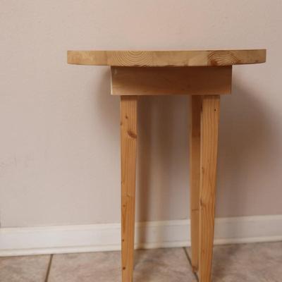 Raw Wooden Side Table