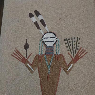 Navajo Sand Painting Believed to Heal Sickness