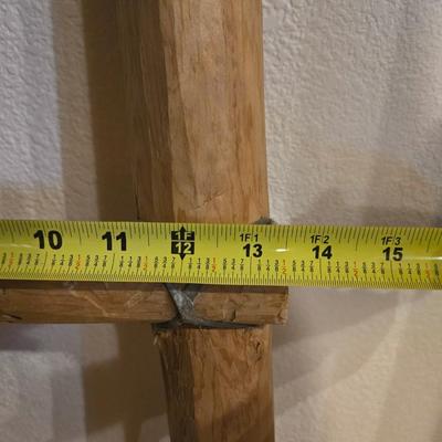 Wood and Leather Blanket Ladder