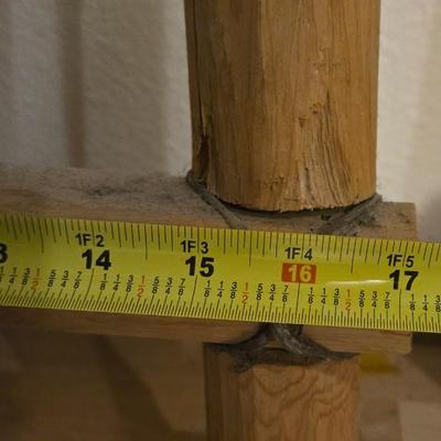 Wood and Leather Blanket Ladder