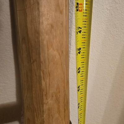 Wood and Leather Blanket Ladder