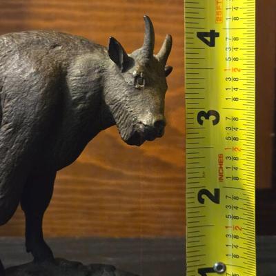 Bronze Mountain Goat Sculpture by M. RILEY AUSTIN