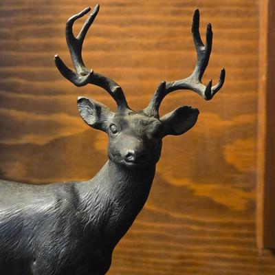 Bronze Stag Sculpture by M. RILEY AUSTIN