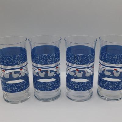 Libbey Hen Duck Drinking Glasses (4)
