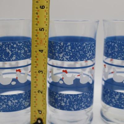 Libbey Hen Duck Drinking Glasses (4)