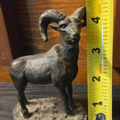 Bronze Ram Sculpture by M. RILEY AUSTIN