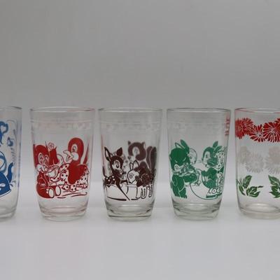 Vintage Swanky Swigs Glass Kiddie Cups