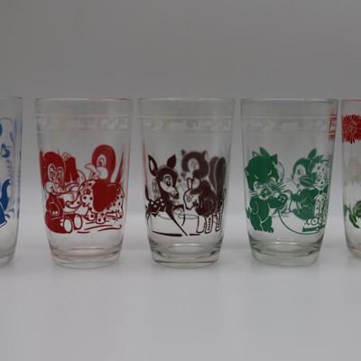 Vintage Swanky Swigs Glass Kiddie Cups