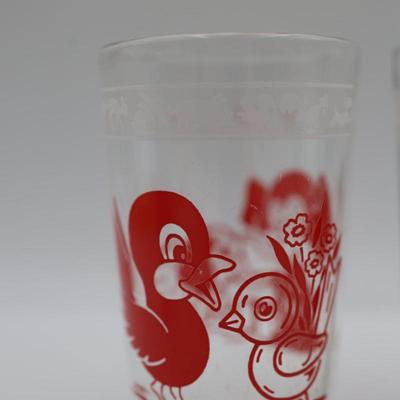 Vintage Swanky Swigs Glass Kiddie Cups